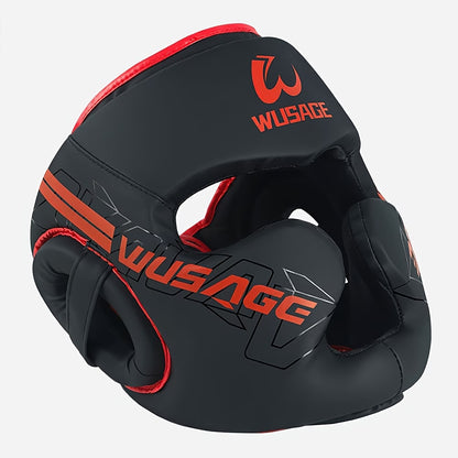 Pro Boxing Headgear with Cheek Guard | Adjustable Padding for MMA, BJJ, Kung Fu & Combat Training