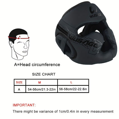 Pro Boxing Headgear with Cheek Guard | Adjustable Padding for MMA, BJJ, Kung Fu & Combat Training